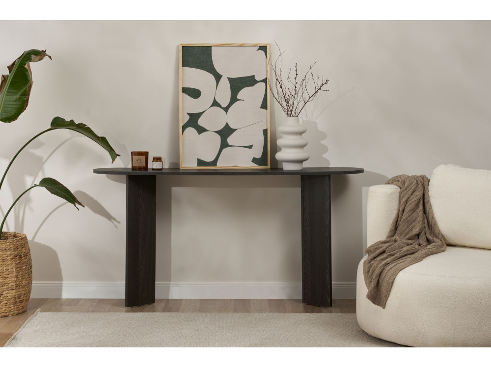 Consola de madera "Sira" - 150 x 35 x 75 cm - Luz negra