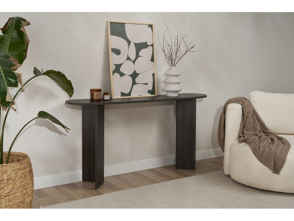Consola de madera "Sira" - 150 x 35 x 75 cm - Luz negra
