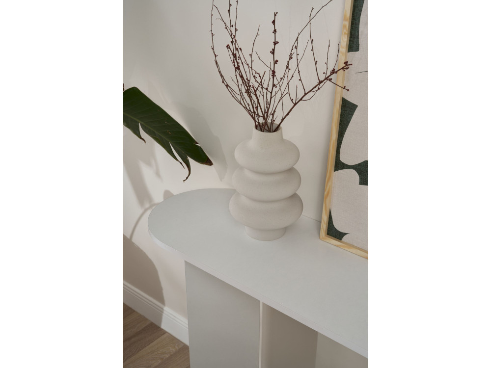 Consola de madera "Sira" - 150 x 35 x 75 cm - Blanco