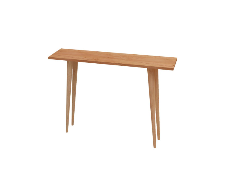Consola de madera "Desidero" - 100 x 30 x 74 cm - Marrón