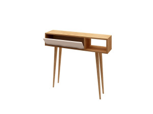 Consola de madera "Oseyo" - 100 x 30 x 94 cm - Marrón