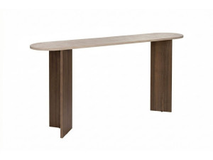 Consola de madera "Sira" - 150 x 35 x 75 cm - Travertino