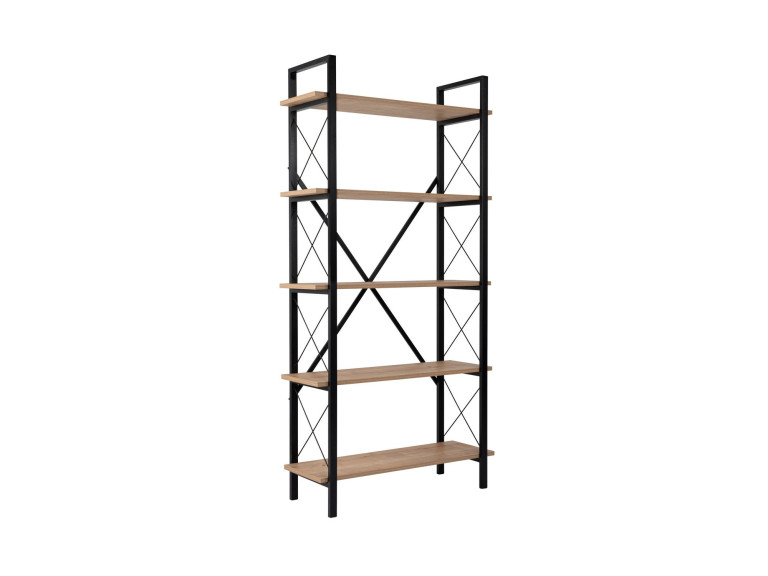 Librería de madera "Elysian" - 90 x 33 x 180 cm - BlackOak