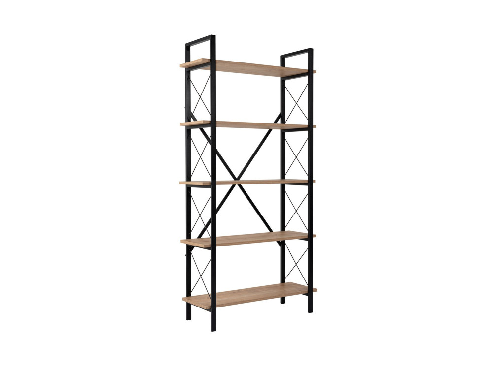 Librería de madera "Elysian" - 90 x 33 x 180 cm - BlackOak