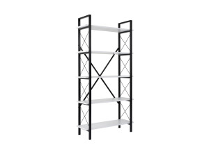 Librería de madera "Elysian" - 90 x 33 x 180 cm - BlancoNegro
