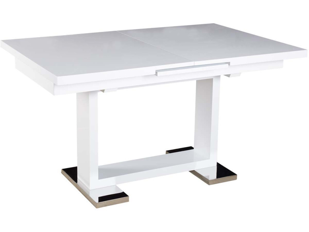 Mesa  "Toda" - 140/180 x 90 x 77 cm - Blanco
