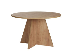 Mesa de comedor de madera "Virella" - 120 x 120 x 75 cm - Roble zafiro