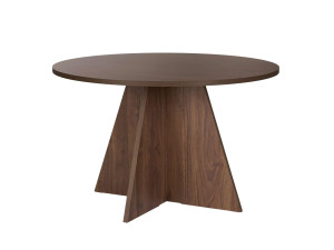 Mesa de madera "Virella" - 120 x 120 x 75 cm - Nogal