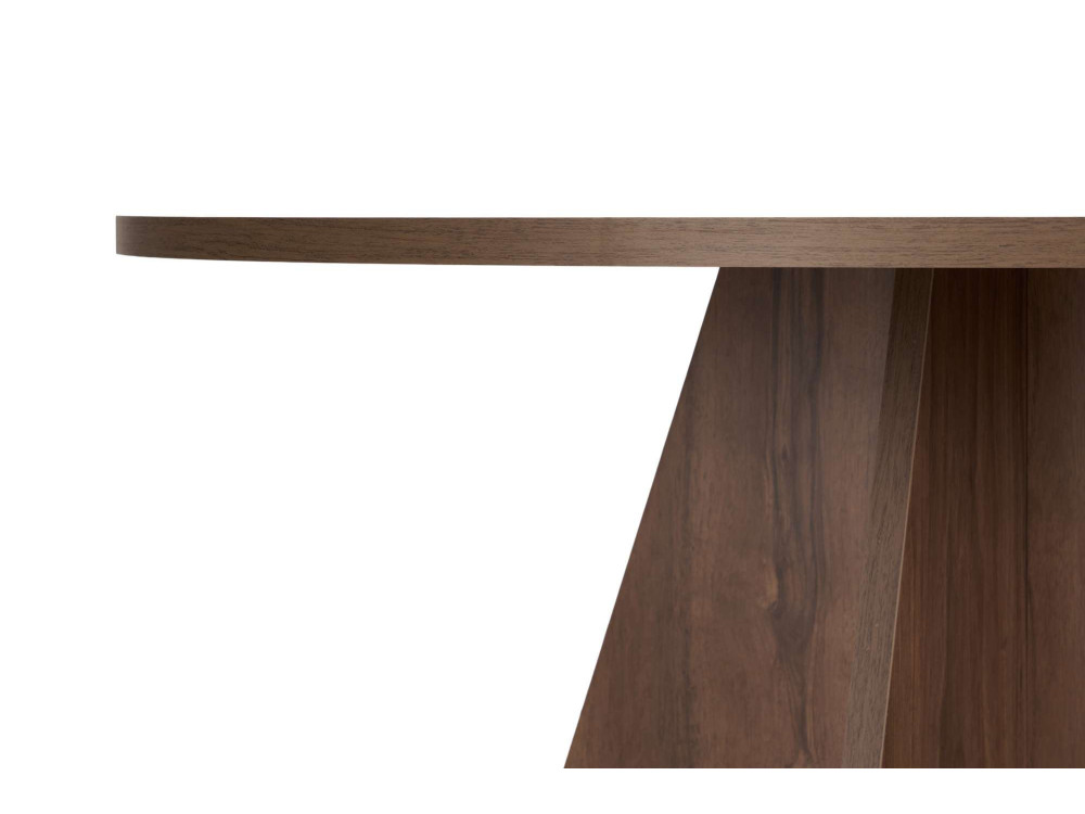 Mesa de madera "Virella" - 120 x 120 x 75 cm - Nogal