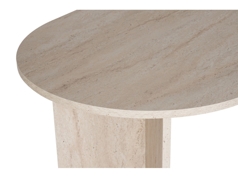 Mesa de comedor de madera "Sablin" - 180 x 89 x 75 cm - Travertino