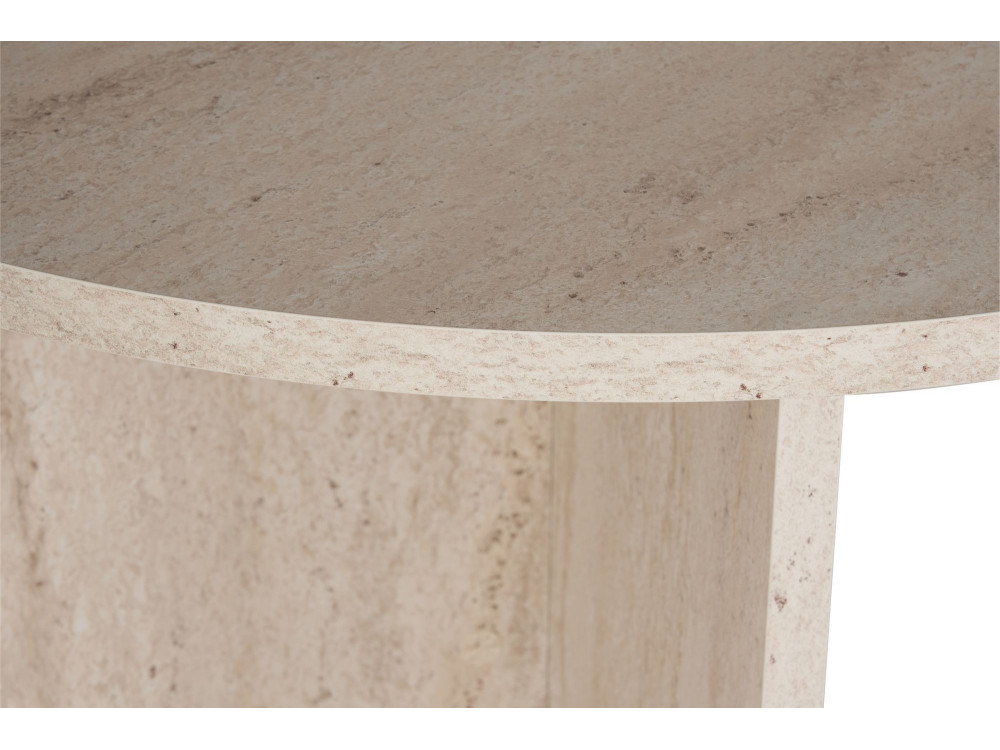Mesa de comedor de madera "Sablin" - 180 x 89 x 75 cm - Travertino
