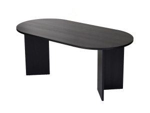 Mesa de comedor de madera "Sablin" - 180 x 89 x 75 cm - Madera negra