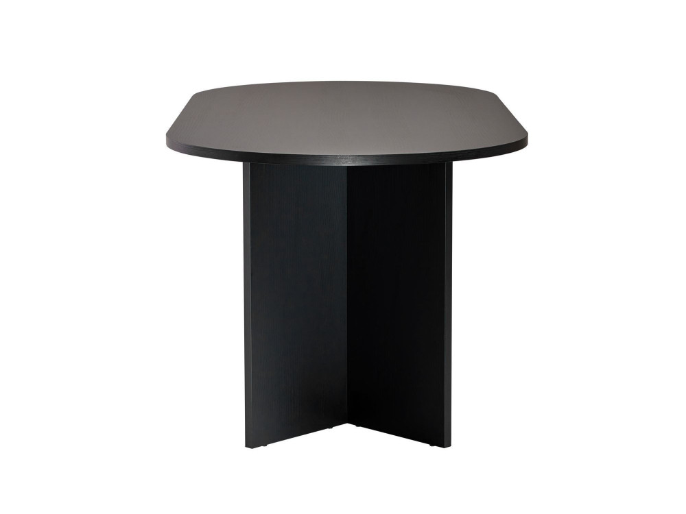 Mesa de comedor de madera "Sablin" - 180 x 89 x 75 cm - Madera negra