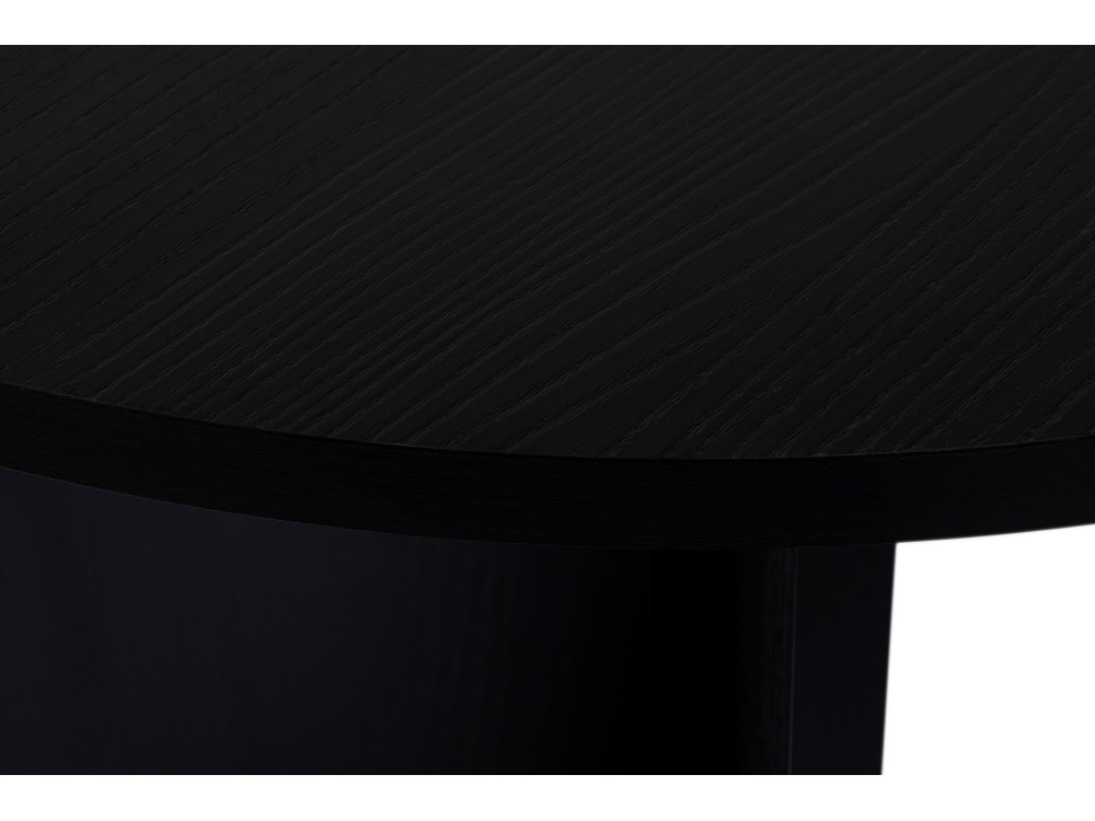 Mesa de comedor de madera "Sablin" - 180 x 89 x 75 cm - Madera negra