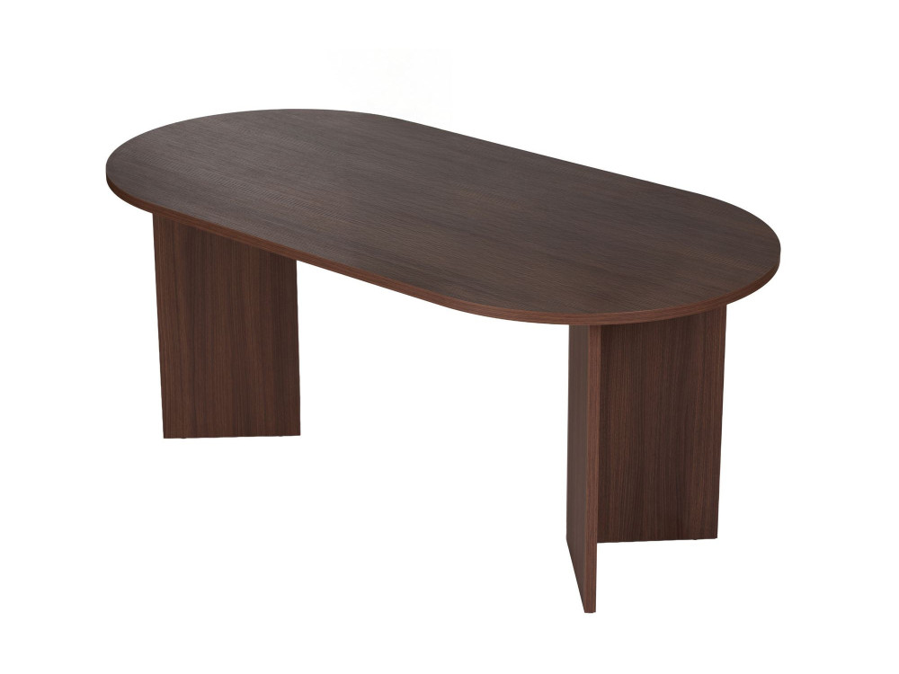 Mesa de comedor de madera "Sablin" - 180 x 89 x 75 cm - Nogal