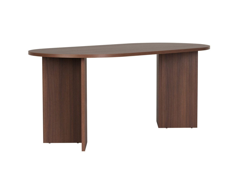 Mesa de comedor de madera "Sablin" - 180 x 89 x 75 cm - Nogal