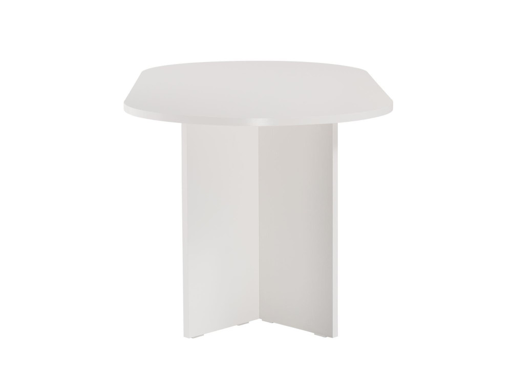 Mesa de comedor de madera "Sablin" - 180 x 89 x 75 cm - Madera Blanca