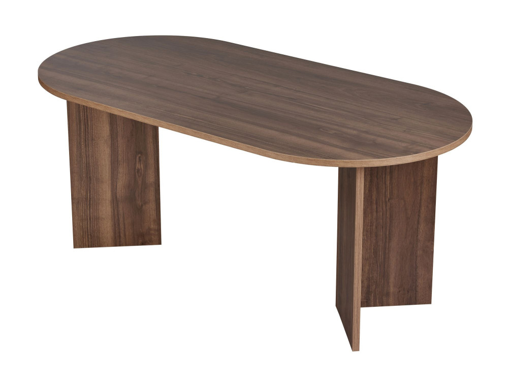 Mesa de comedor de madera "Sablin" 180 x 90 x 75 cm - Nogal