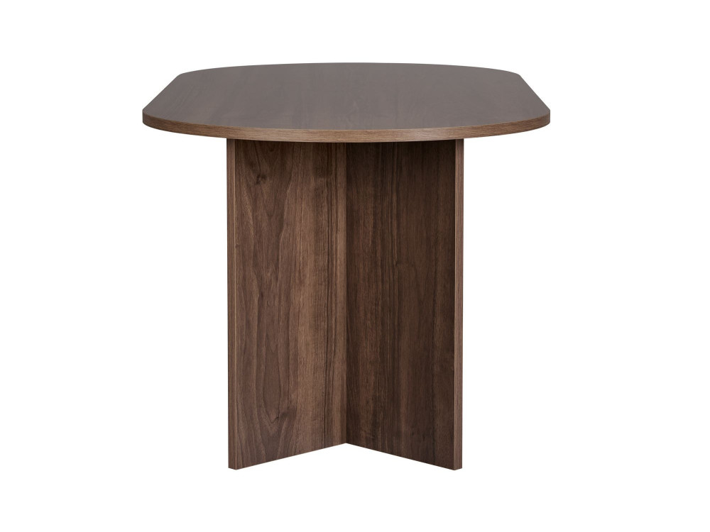 Mesa de comedor de madera "Sablin" 180 x 90 x 75 cm - Nogal