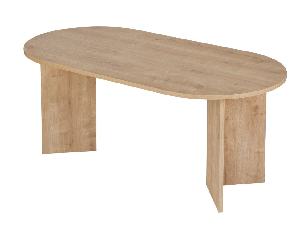 Mesa de comedor de madera "Sablin" 180 x 90 x 75 cm - Roble zafiro