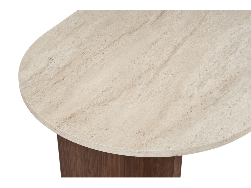 Mesa de comedor de madera "Sablin" 180 x 90 x 75 cm - Travertino