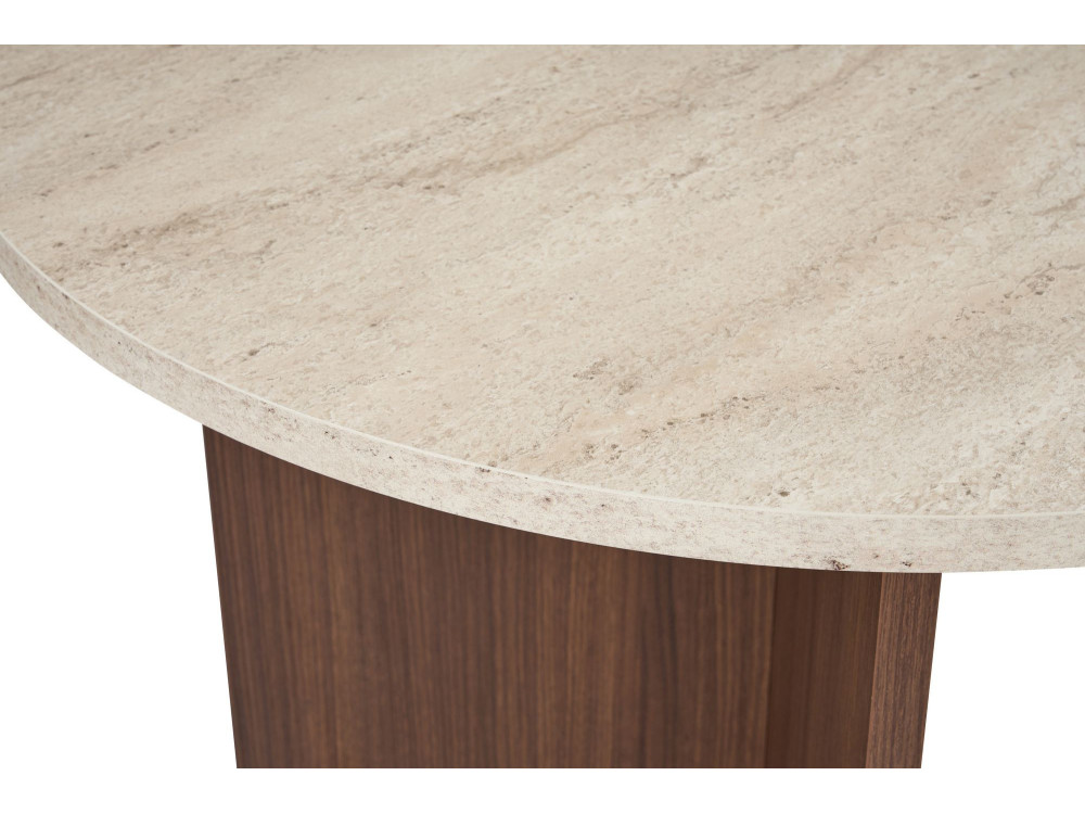 Mesa de comedor de madera "Sablin" 180 x 90 x 75 cm - Travertino