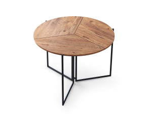 Mesa de comedor de madera "Yaprak" - 100 x 100 x 72 cm - Pino Atlántico