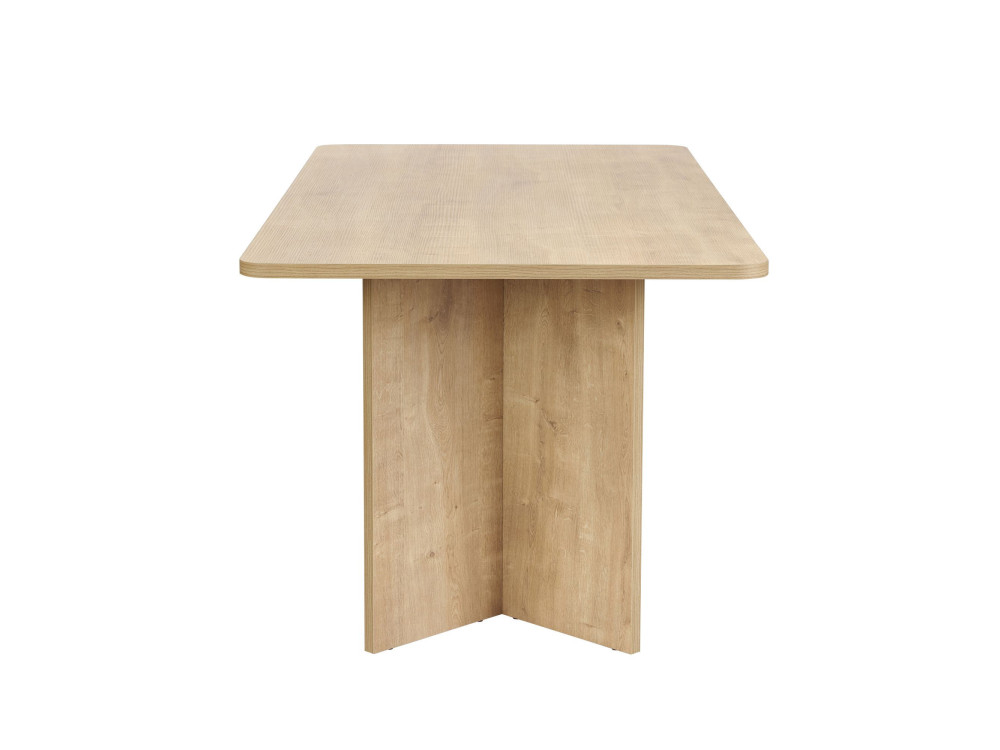 Mesa de comedor de madera "Linza" 180 x 90 x 75 cm - Roble miel