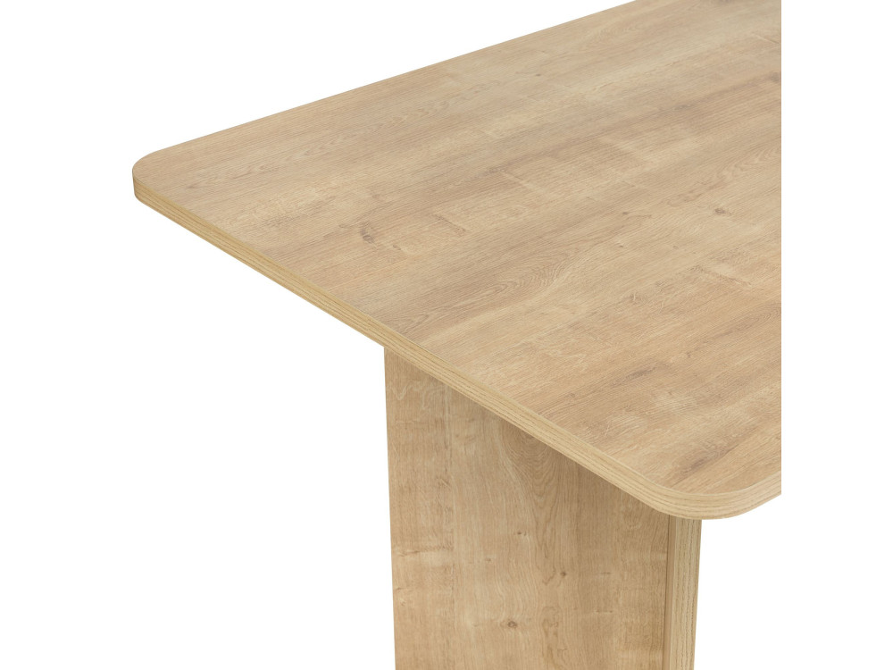Mesa de comedor de madera "Linza" 180 x 90 x 75 cm - Roble miel