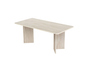 Mesa de comedor de madera "Linza" 180 x 90 x 75 cm - Travertino