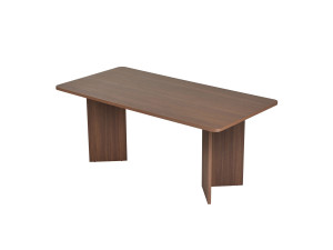 Mesa de comedor de madera "Linza" 180 x 90 x 75 cm - Nogal