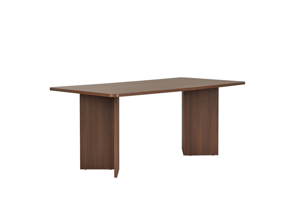 Mesa de comedor de madera "Linza" 180 x 90 x 75 cm - Nogal