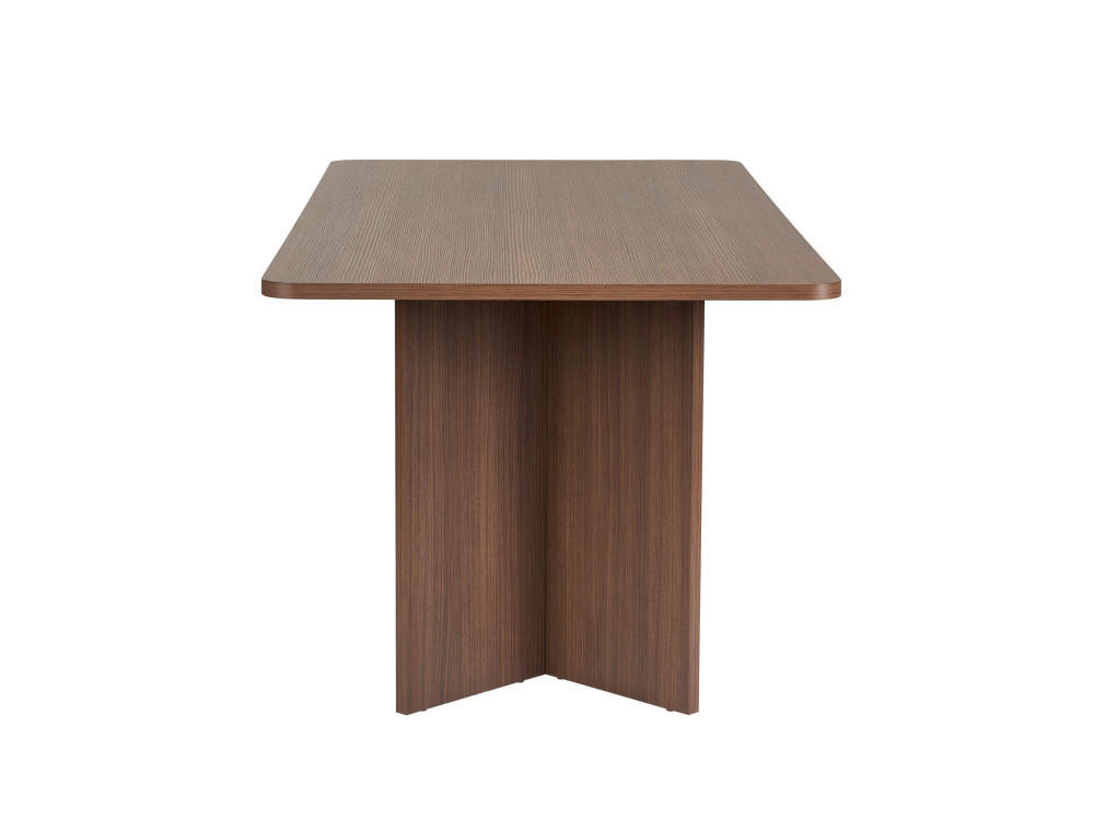 Mesa de comedor de madera "Linza" 180 x 90 x 75 cm - Nogal