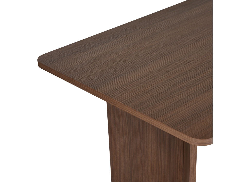 Mesa de comedor de madera "Linza" 180 x 90 x 75 cm - Nogal