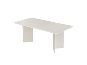 Mesa de comedor de madera "Linza" 180 x 90 x 75 cm - Madera blanca
