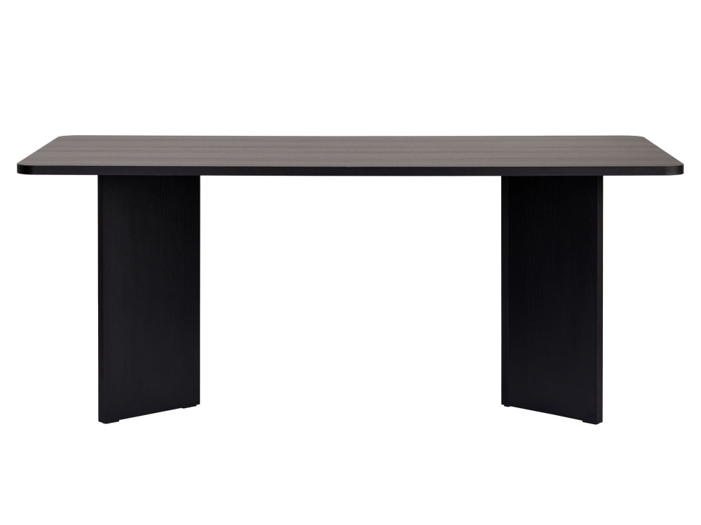 Mesa de comedor de madera "Linza" 180 x 90 x 75 cm - Madera negra