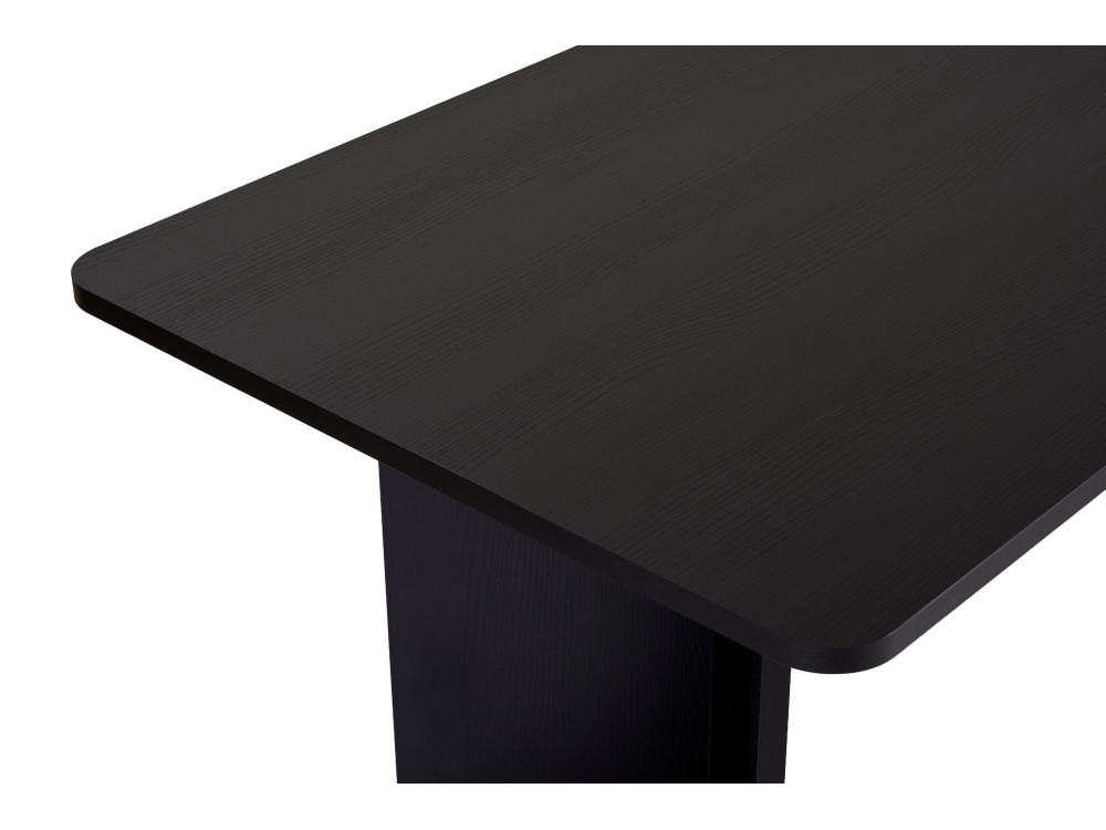 Mesa de comedor de madera "Linza" 180 x 90 x 75 cm - Madera negra
