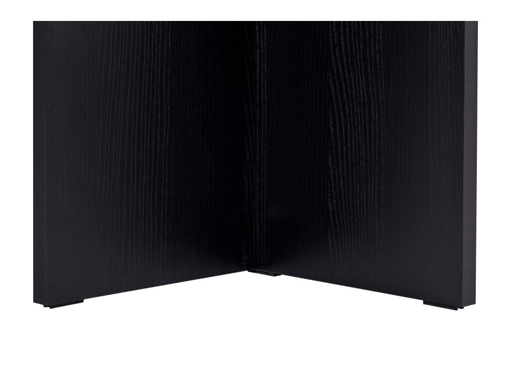 Mesa de comedor de madera "Linza" 180 x 90 x 75 cm - Madera negra