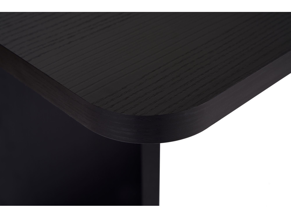 Mesa de comedor de madera "Linza" 180 x 90 x 75 cm - Madera negra
