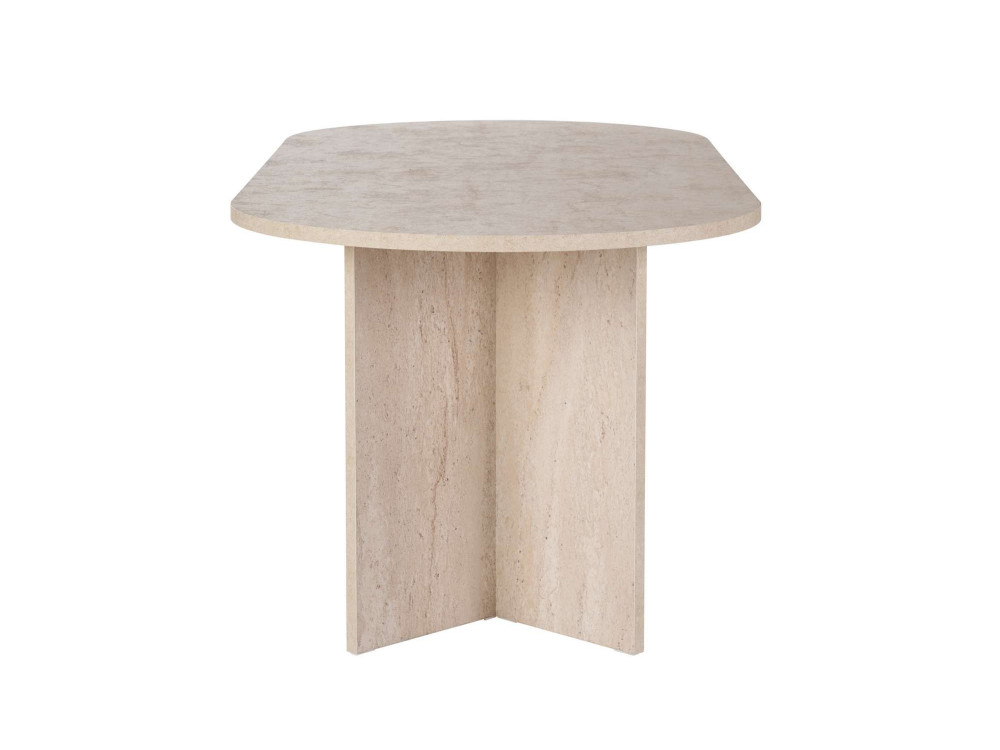 Mesa de comedor de madera "Sabella" 200 x 90 x 75 cm - Travertino