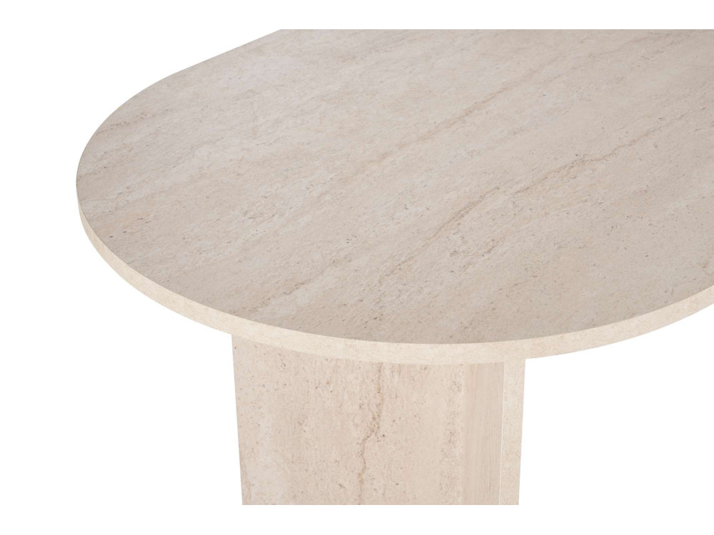Mesa de comedor de madera "Sabella" 200 x 90 x 75 cm - Travertino