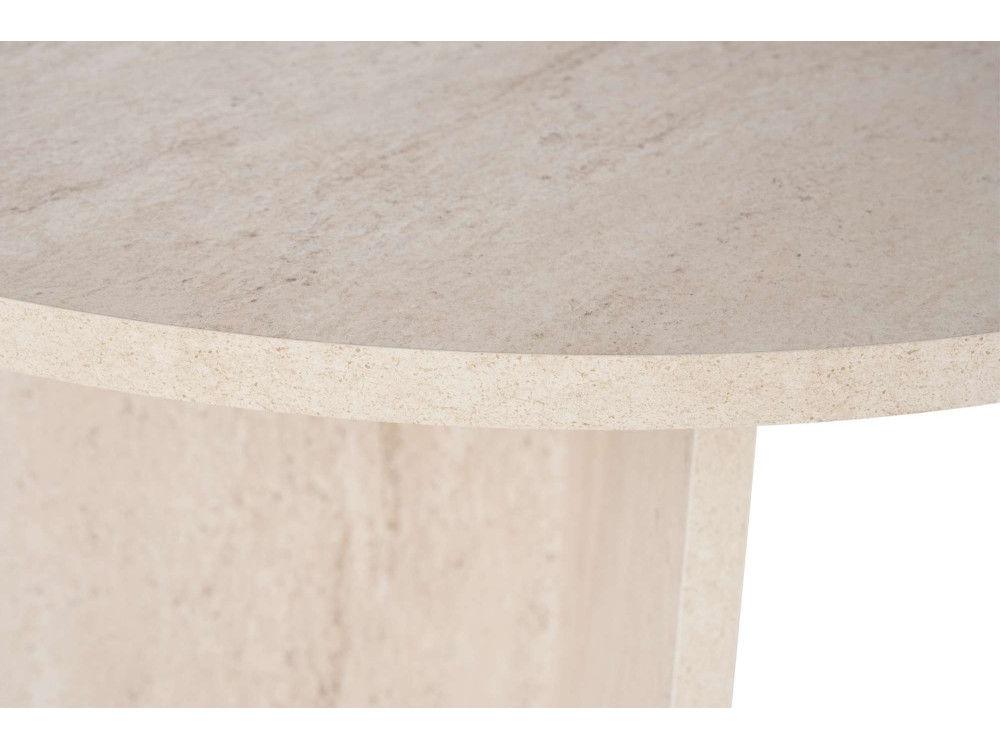 Mesa de comedor de madera "Sabella" 200 x 90 x 75 cm - Travertino