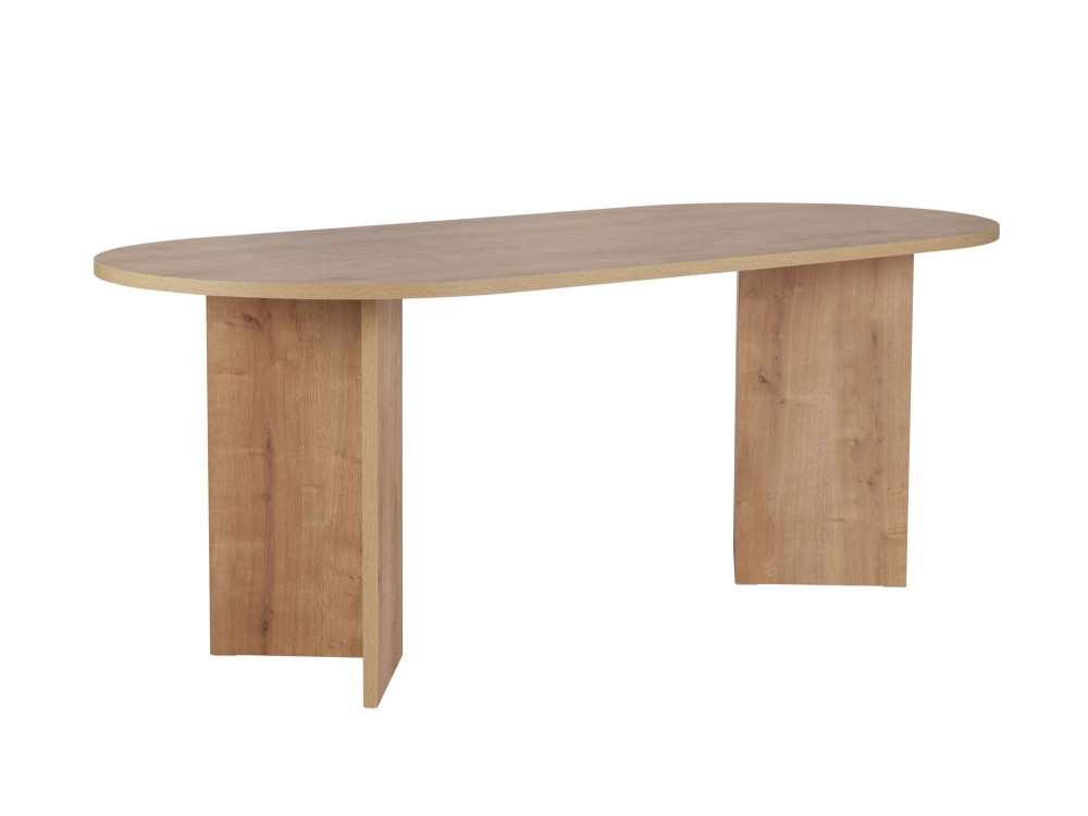 Mesa de comedor de madera "Sabella" 200 x 90 x 75 cm - Roble zafiro