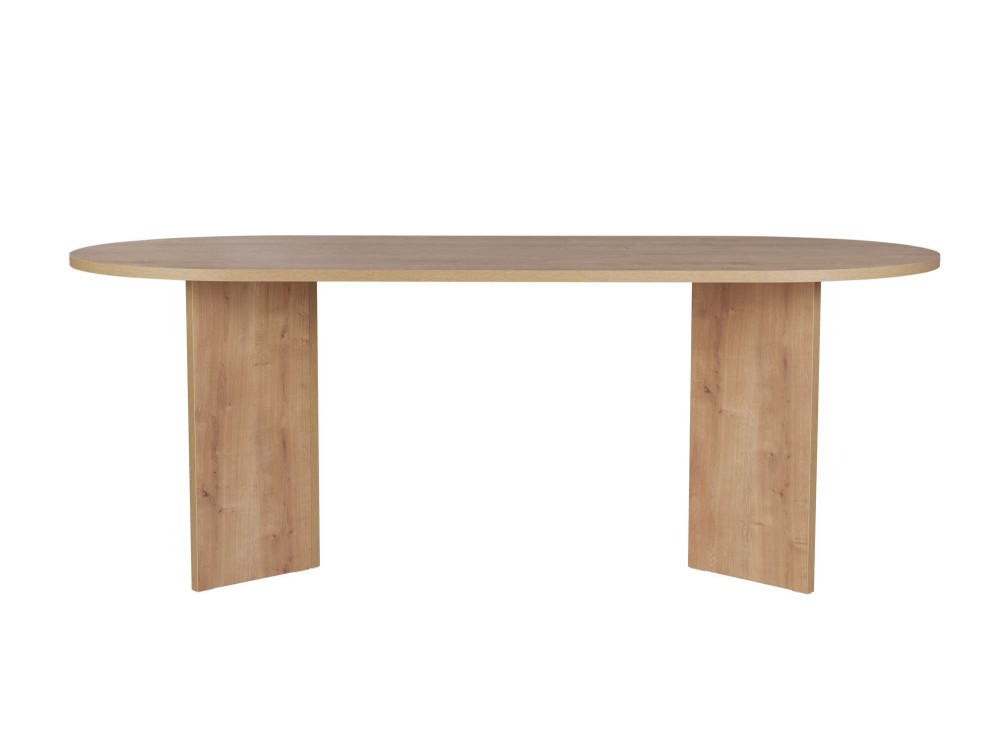 Mesa de comedor de madera "Sabella" 200 x 90 x 75 cm - Roble zafiro