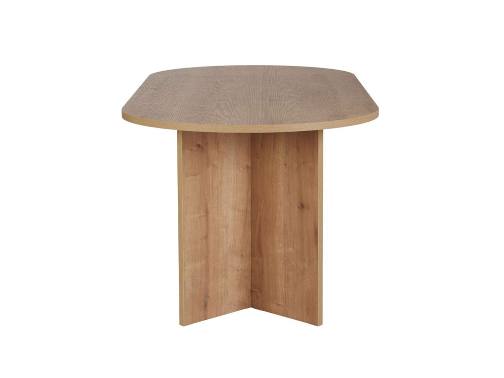 Mesa de comedor de madera "Sabella" 200 x 90 x 75 cm - Roble zafiro