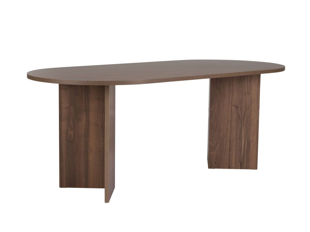 Mesa de comedor de madera "Sabella" 200 x 90 x 75 cm - Nogal
