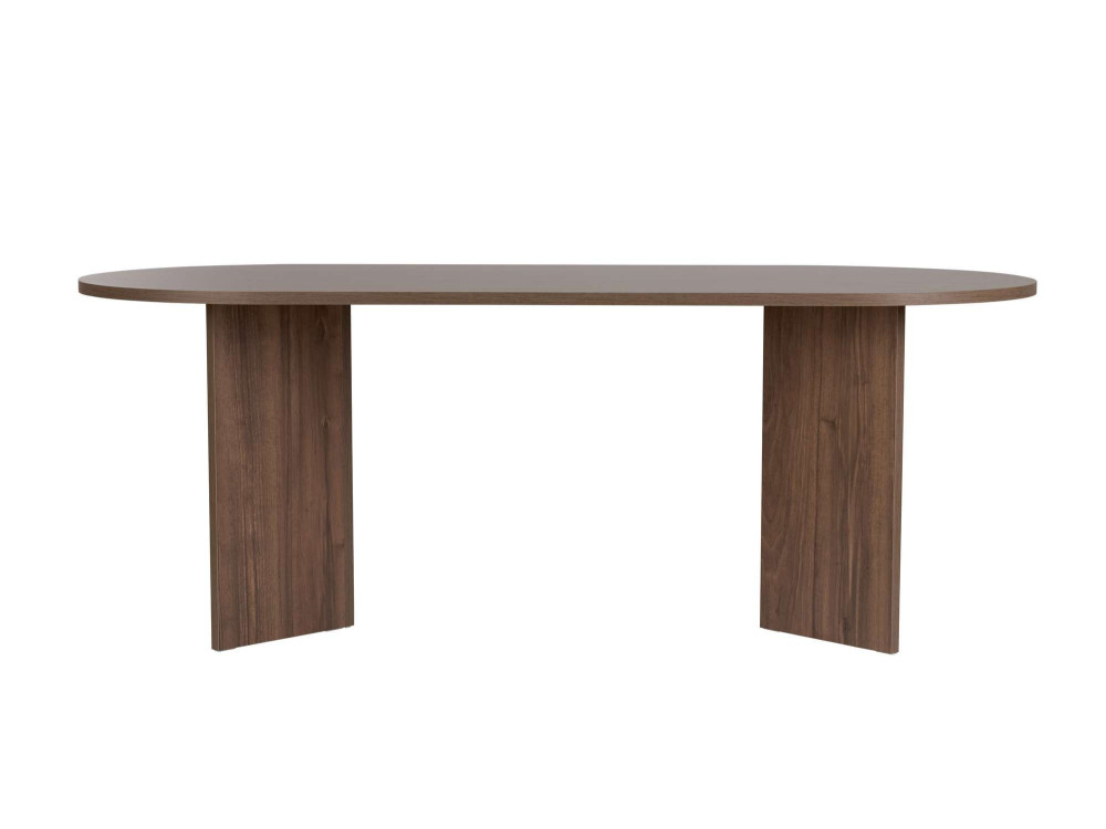 Mesa de comedor de madera "Sabella" 200 x 90 x 75 cm - Nogal