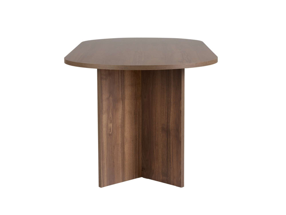 Mesa de comedor de madera "Sabella" 200 x 90 x 75 cm - Nogal