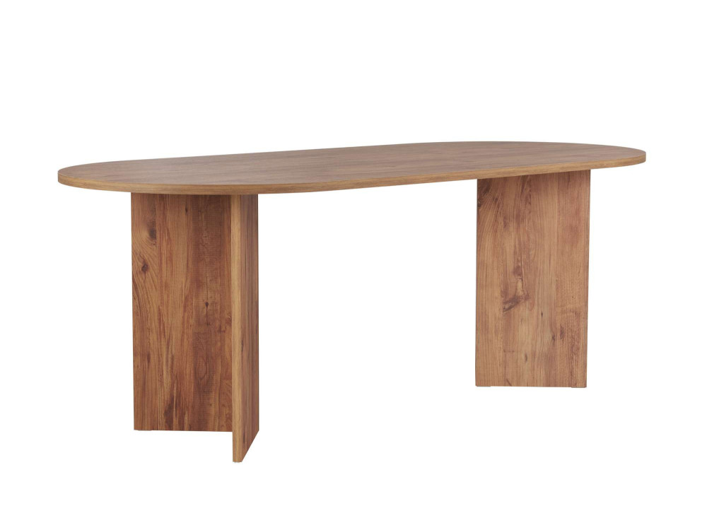 Mesa de comedor de madera "Sabella" 200 x 90 x 75 cm - Pino Atlántico