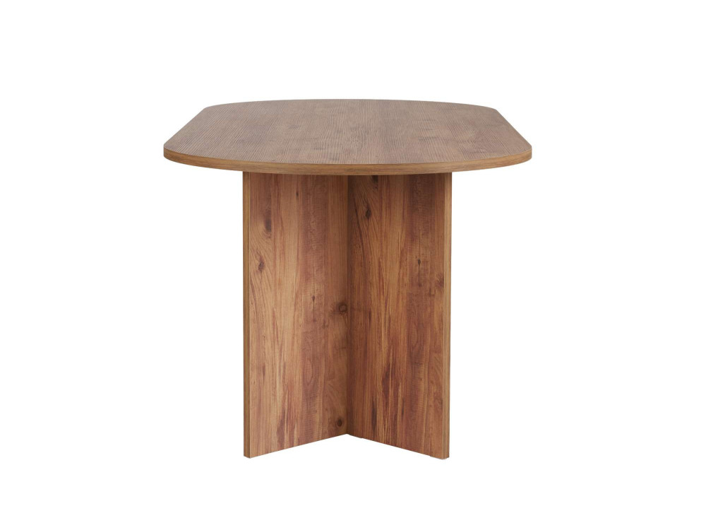 Mesa de comedor de madera "Sabella" 200 x 90 x 75 cm - Pino Atlántico